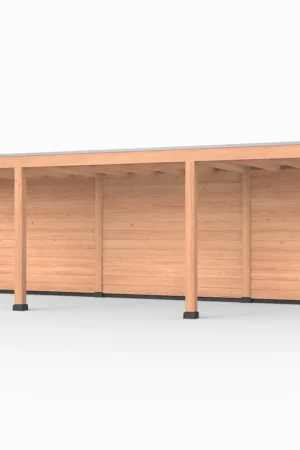 Douglas overkapping, 900 x 300, met achterwand, Westwood Elegant Gecertificeerd